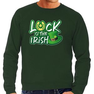 Bellatio Decorations - Feest Sweater - Groen - Katoen - St. Patricks Day