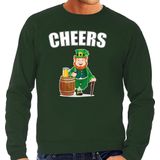 Bellatio Decorations - Cheers - Sweater - Groen - Katoen