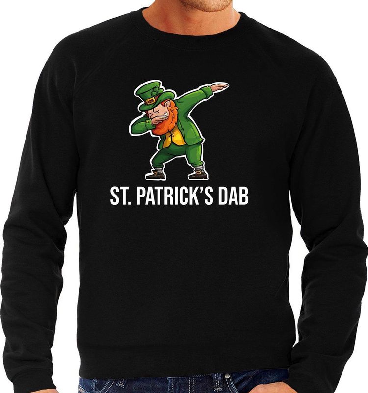 St. Patricks Day - Sweater - Zwart - Heren - Ierse Feestkleding