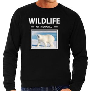 Dieren - Ijsbeer - Sweater - Zwart - Katoen - Wildlife of the World