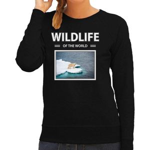 Bellatio Decorations - Ijsbeer - Sweater - Zwart - Wildlife of the World