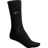 4x paar Zwarte heren/dames sokken maat 39-41 - Voordelige basic sokken