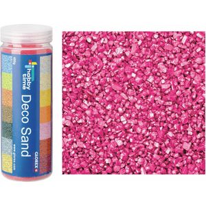3x busjes fijn decoratie zand/kiezels kleur zalm roze 500 gram - Decoratie zandkorrels mini steentjes 2 tot 6 mm