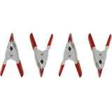 Set van 10x stuks mini zeilklemmen/zeilclips 5 cm kunststof/staal - Dekzeil klemmen - Hobbyklemmen - Camping/outdoor klemmen