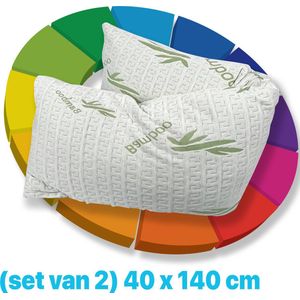 Body Pillow Bamboe Kussensloop (set van 2) - Body Pillow Kussenbeschermer - body pillow sloop - body pillow kussensloop - Ondersteunend Lichaamskussen Kussenbeschermer - bodypillow kussensloop