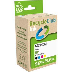 RecycleClub Cartridge compatibel met HP 932 XL/933 XL Multipack K10306RC