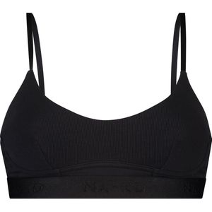 Hunkemöller - Lenia HKM x NA-KD - Bralette - Zwart - 97% Katoen, 3% Elastaan