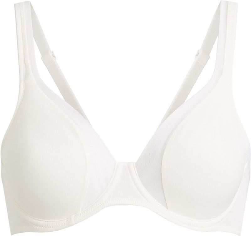 Hunkemöller - Niet-voorgevormde Beugel Bh - Wit - Mesh