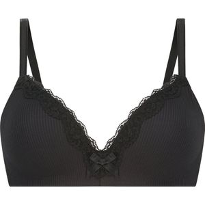 Hunkemöller Dames Lingerie Voorgevormde bh zonder beugel Lola - Zwart - maat C80