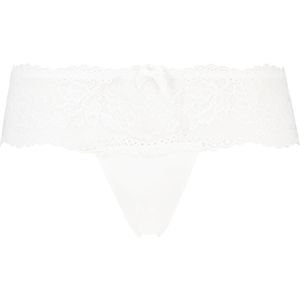 Hunkemöller Dames Lingerie Boxerstring Florence - Wit - maat 2XS