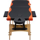 vidaXL-Massagetafel-inklapbaar-2-zones-hout-zwart-en-oranje