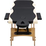 vidaXL-Massagetafel-inklapbaar-2-zones-hout-zwart-en-beige