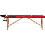 vidaXL-Massagetafel-inklapbaar-3-zones-hout-zwart-en-rood