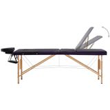 vidaXL-Massagetafel-inklapbaar-3-zones-hout-zwart-en-paars