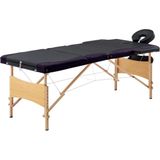 vidaXL-Massagetafel-inklapbaar-3-zones-hout-zwart-en-paars