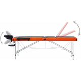 vidaXL-Massagetafel-inklapbaar-3-zones-aluminium-zwart-en-oranje