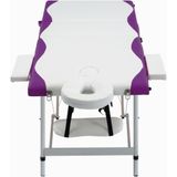 vidaXL-Massagetafel-inklapbaar-3-zones-aluminium-wit-en-paars