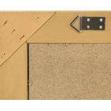 vidaXL Wandspiegel - Barok Stijl - Goudkleurig - Hout en Glas - Rechthoekig