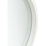 vidaXL Wandspiegel mit Gürtel 40 cm Weiß