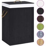 Bamboe Wasmand - Naturel - Geweven Stof - Uitneembare Voering