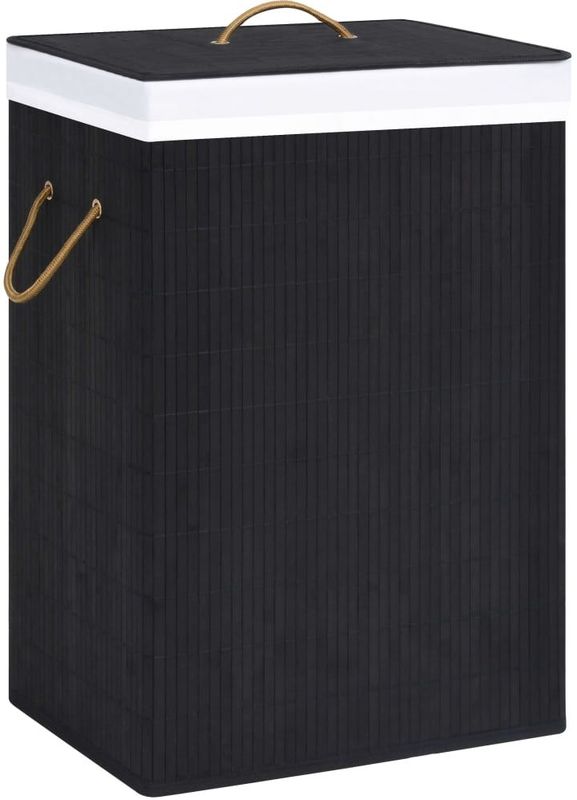 Bamboe Wasmand - Naturel - Geweven Stof - Uitneembare Voering