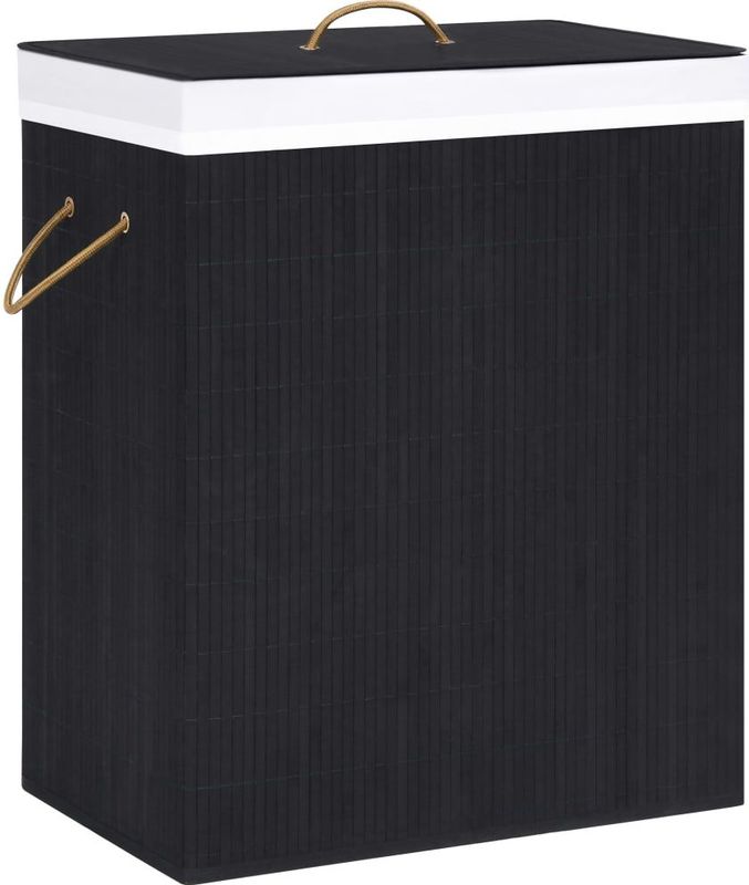 Bamboe Wasmand - Natuurlijk - Uitneembare Voering - Handvatten