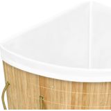 Bamboe Wasmand - Decoratief - Uitneembare Voering - Handvatten - Grote Inhoud