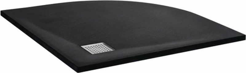 vidaXL Duschtasse SMC Schwarz 90x90 cm