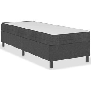 vidaXL-Boxspring-stof-donkergrijs-80x200-cm