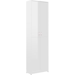 VidaXL-Gangkast-55x25x189-cm-spaanplaat-hoogglans-wit