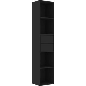 vidaXL-Boekenkast-36x30x171-cm-spaanplaat-zwart