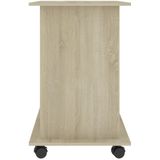 vidaXL - Computerbureau - Sonoma Eikenkleurig - Bewerkt Hout - Uittrekbaar Toetsenbordgedeelte