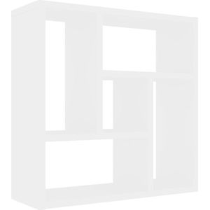 Wandschappen zwevend 4 st 80x23,5x3,8 cm MDF betongrijs
