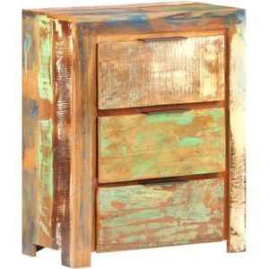 Sideboard 59x33x75 cm Altholz Massiv vidaXL