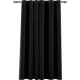 Gordijnen - Antraciet - 100% Polyester - Verduisterend