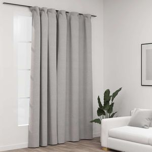 vidaXL-Gordijn-linnen-look-verduisterend-met-haken-290x245-cm-grijs