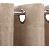 vidaXL Gordijnen - Verduisterend - Beige - 2 Stuks - 140x245 cm