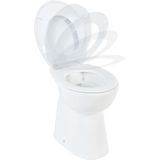 vidaXL - Toilet - verhoogd - 7 - cm - soft-close - randloos - keramiek - wit