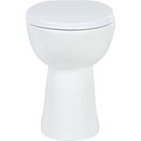 vidaXL - Toilet - verhoogd - 7 - cm - soft-close - randloos - keramiek - wit