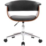 VidaXL-Kantoorstoel-draaibaar-gebogen-hout-en-stof-grijs