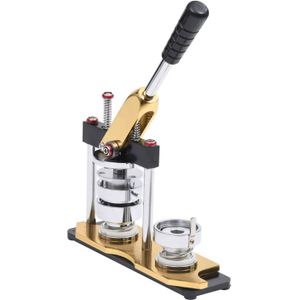 vidaXL - Buttonmachine - met - cirkelsnijder - draaipunch - 37 - mm