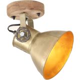 vidaXL Wand-/Deckenlampen Industriestil 2 Stk. Messing 20x25 cm E27