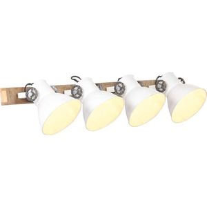 Vidaxl - Wandlampe Industriestil Weiß 90x25 cm E27