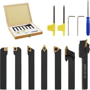 12-tlg. Drehmeißel-Set mit Wendeplatten 8x8 mm 70 mm - Vidaxl