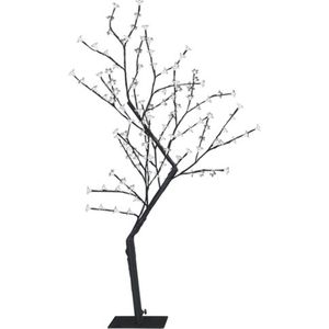 vidaXL - Kunstkerstboom - Warmwit Licht - Kunststof en Metaal - 120 cm