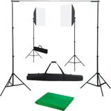 Vidaxl - Fotostudio-Set mit Softboxen und Hintergrundsystem