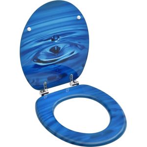 VidaXL-Toiletbril-met-deksel-waterdruppel-MDF-blauw