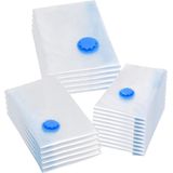 vidaXL - Vacuümopbergzakken - Transparant en Blauw - 20 stuks - 60x40 cm