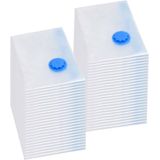 vidaXL - Vacuümopbergzakken - Transparant en Blauw - 20 stuks - 60x40 cm