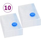 vidaXL - Vacuümopbergzakken - Transparant en Blauw - 20 stuks - 60x40 cm